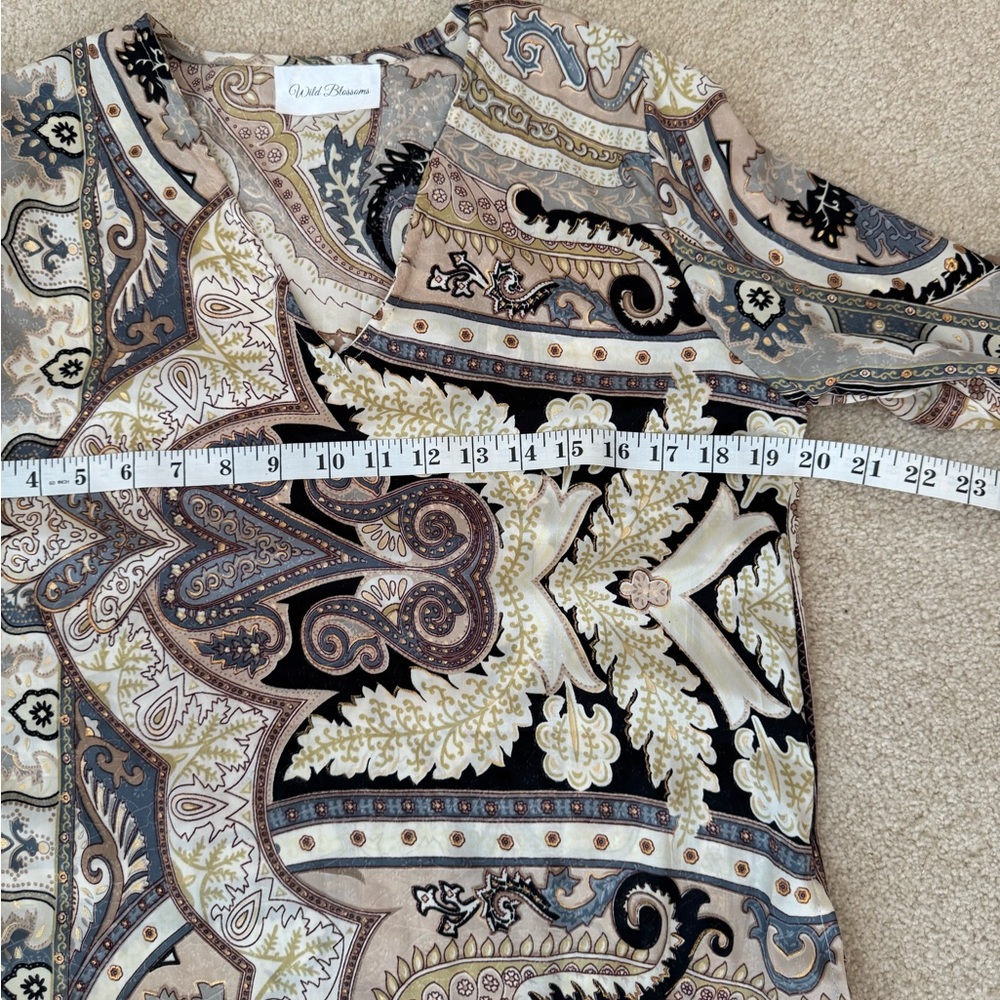 NWOT Elegant Paisley Print Dress - Picture 8 of 9